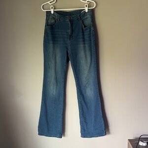Blue Women's Flared Jeans